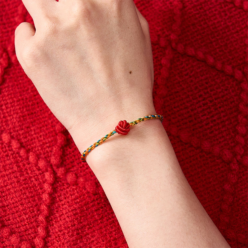 Nimara Ritual Hand-Woven Colorful Red String Protection Bracelet