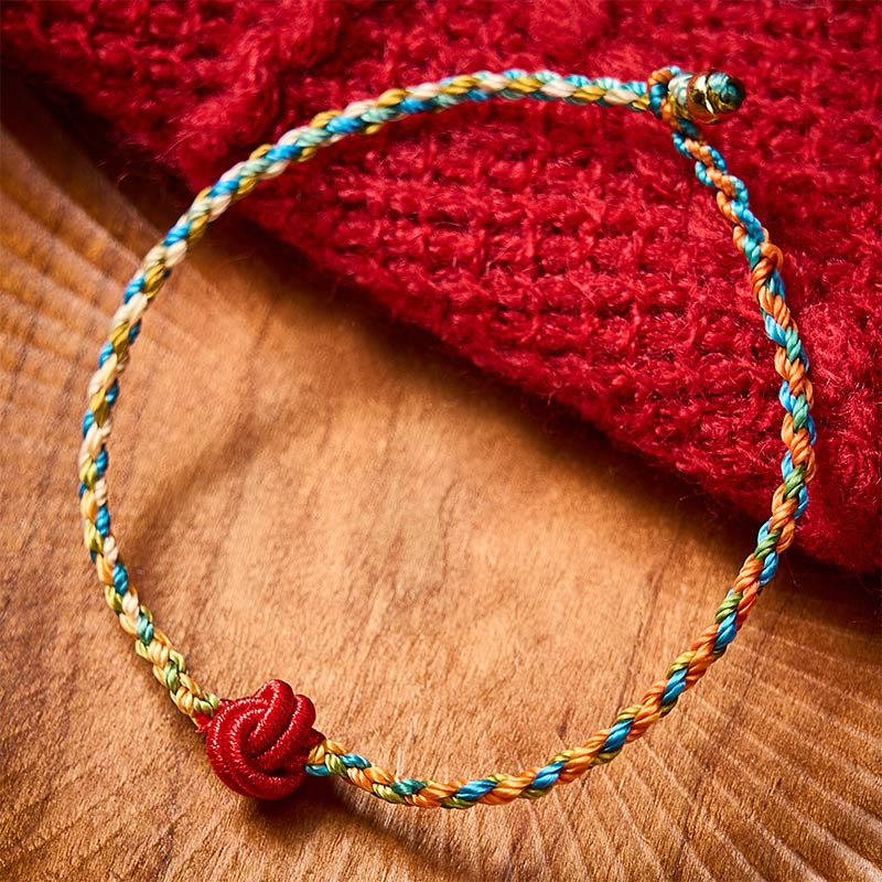 Nimara Ritual Hand-Woven Colorful Red String Protection Bracelet