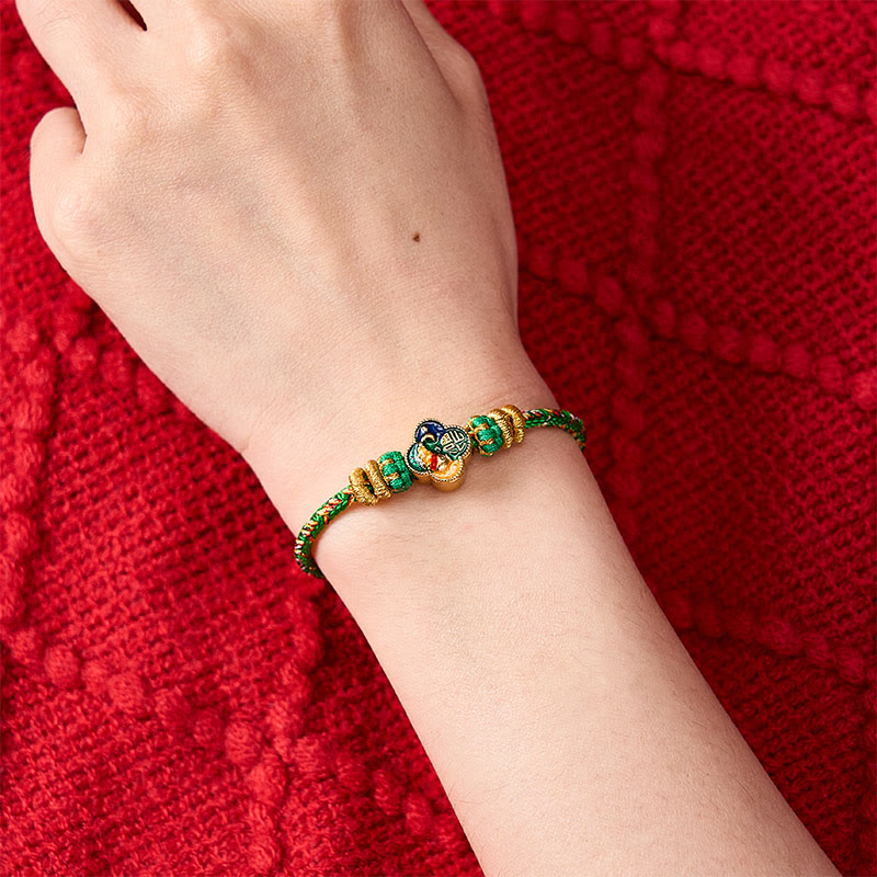 Nimara Ritual Hand-Woven Koi Fish Fu Character Success Rope Bracelet