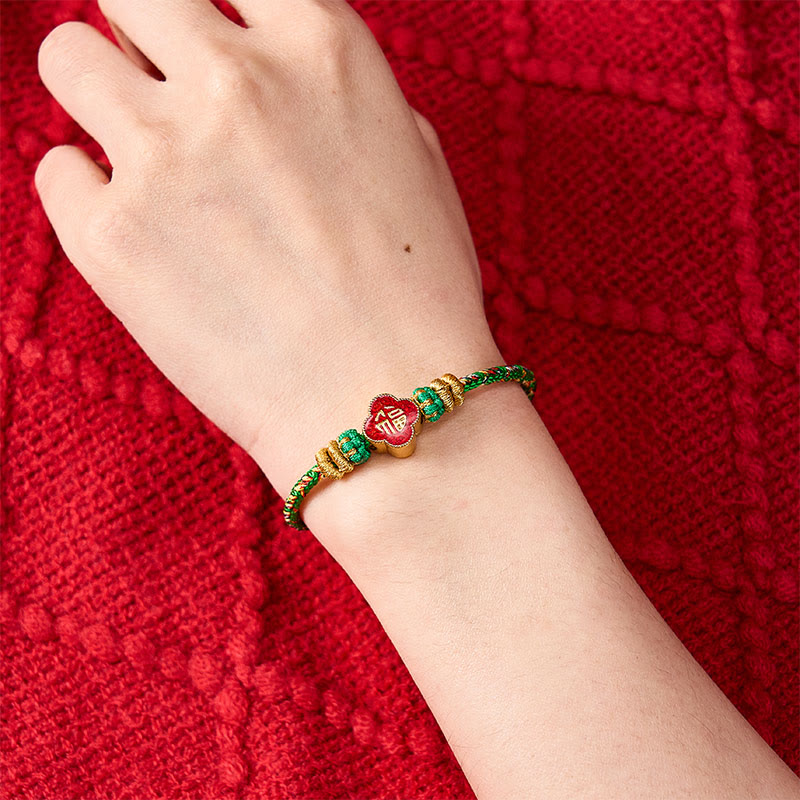 Nimara Ritual Hand-Woven Koi Fish Fu Character Success Rope Bracelet