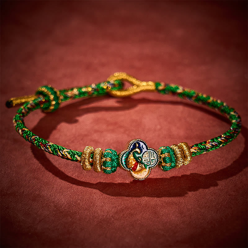 Nimara Ritual Hand-Woven Koi Fish Fu Character Success Rope Bracelet