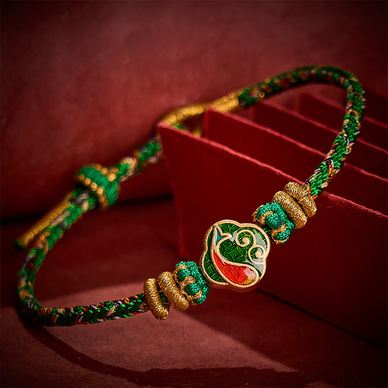 Nimara Ritual Hand-Woven String Koi Fish Success Rope Bracelet