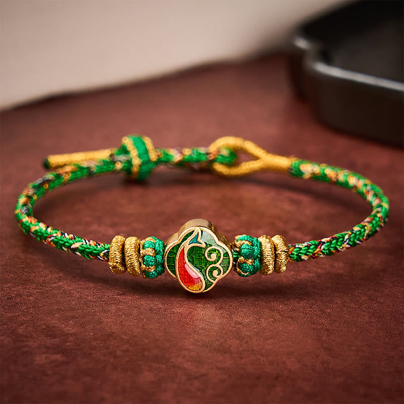 Nimara Ritual Hand-Woven String Koi Fish Success Rope Bracelet