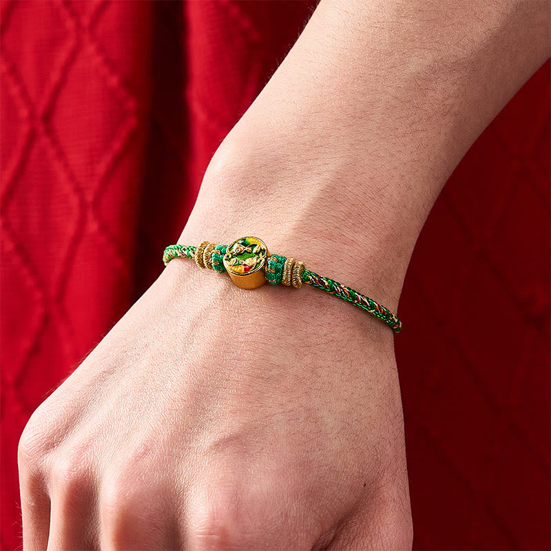 Nimara Ritual Hand-Woven String Double Koi Fish Protection Rope Bracelet