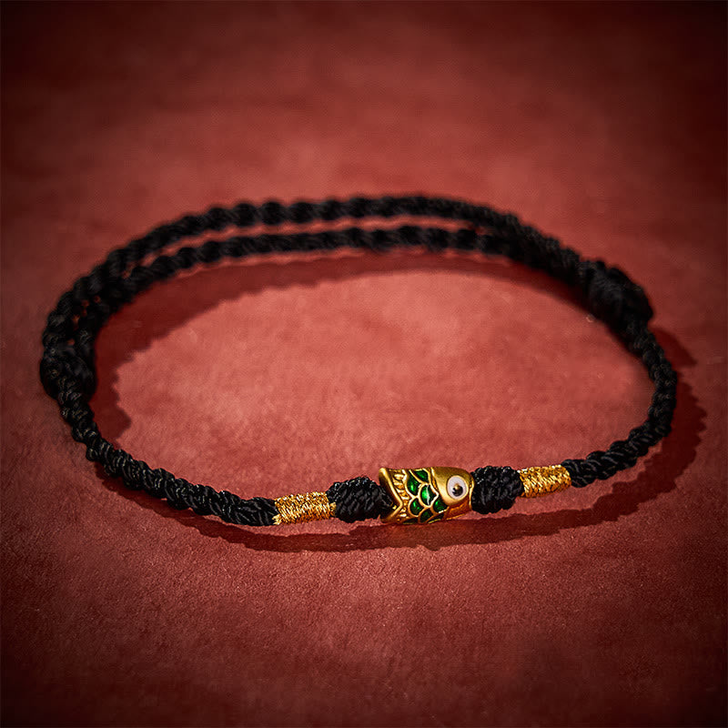 Nimara Ritual Hand-Woven Koi Fish Success Rope Bracelet