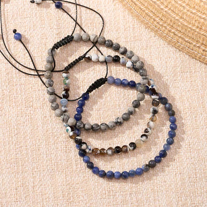 Nimara Ritual 3pcs "Ignite Your Grounded Power" Fire Agate Truth Bracelet Includes Gift Message Card