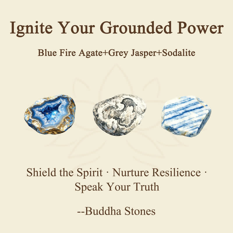 Nimara Ritual 3pcs "Ignite Your Grounded Power" Fire Agate Truth Bracelet Includes Gift Message Card