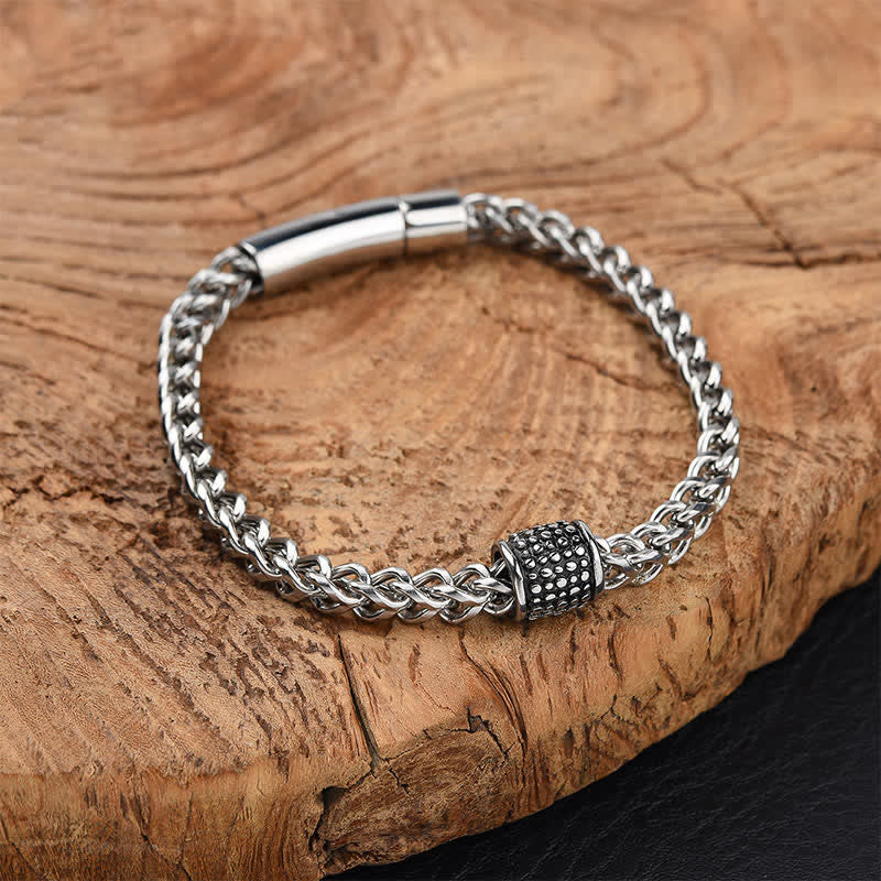 Nimara Ritual Titanium Steel Braided Chain Strengthen Bracelet