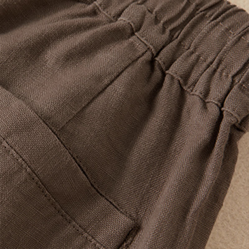 Nimara Ritual Casual Solid Color Women's Wide Leg Pants With Pockets