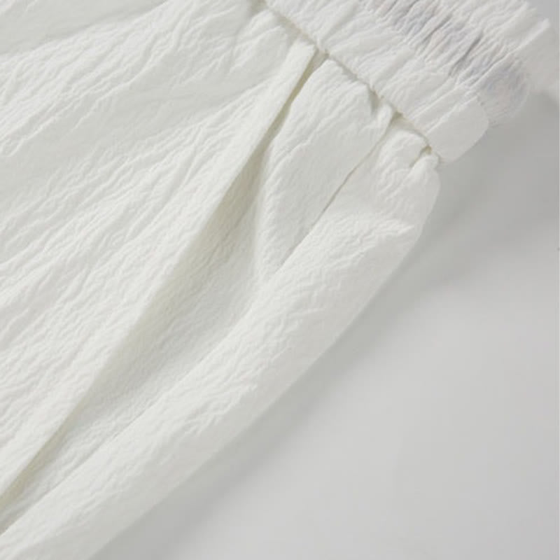 Nimara Ritual Summer Casual Tang Style Embroidery Crane Auspicious Clouds Men's Shorts With Pockets