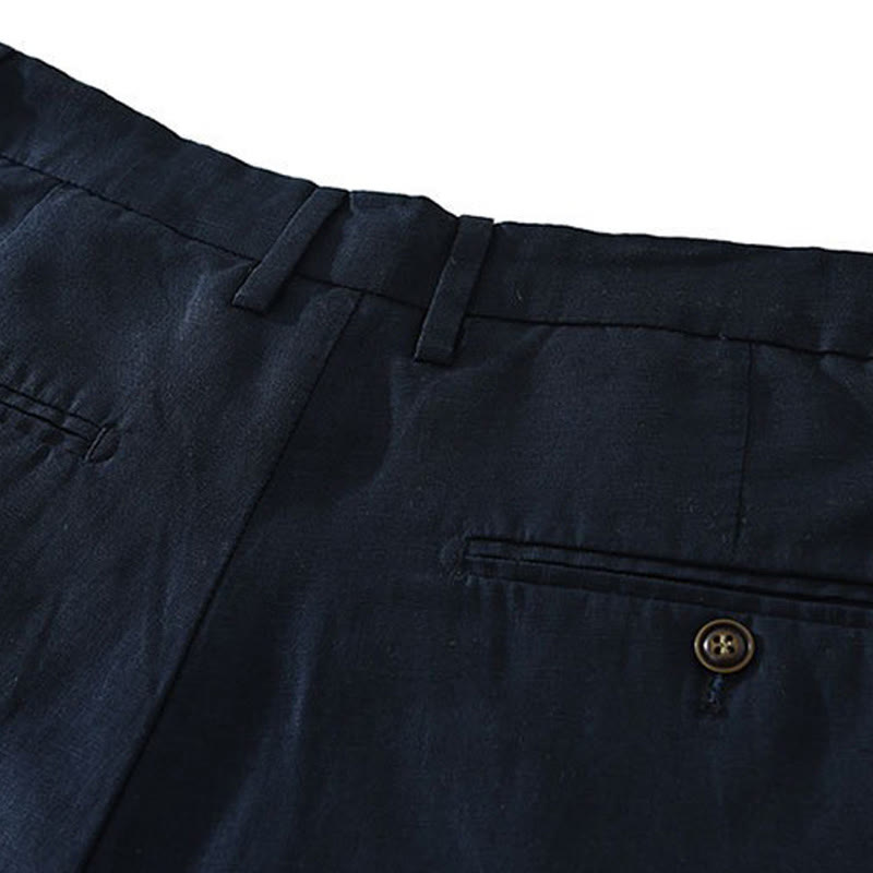 Nimara Ritual Summer Casual Minimalist Wide Leg Solid Zipper Men's Shorts With Pocket