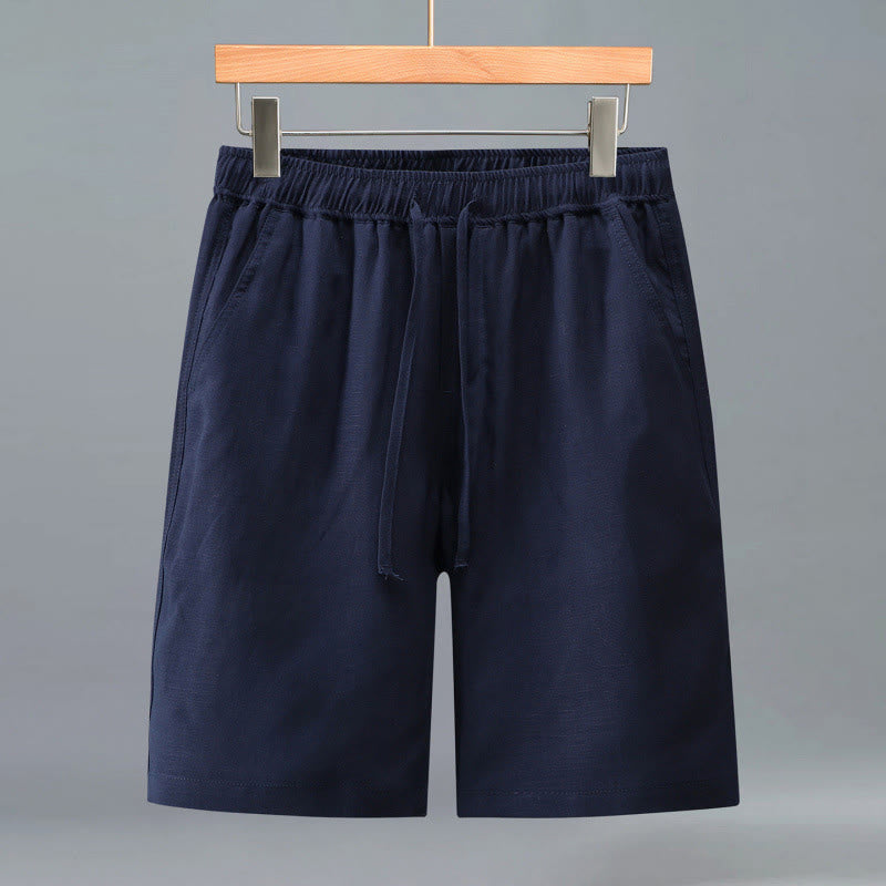 Nimara Ritual Summer Casual Minimalist Drawstring Solid Men's Shorts With Pocket