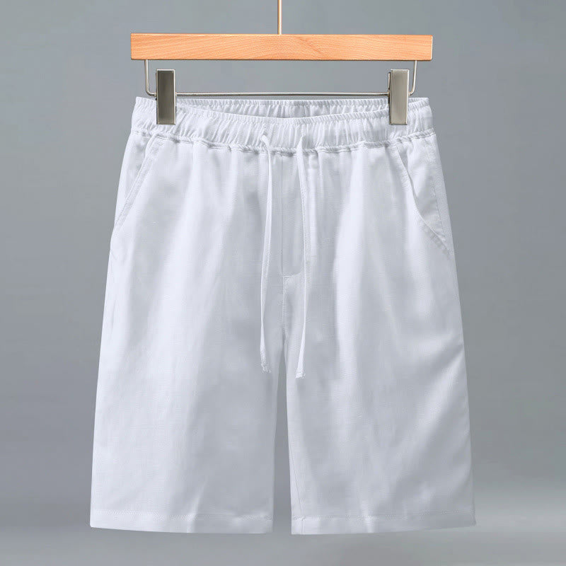 Nimara Ritual Summer Casual Minimalist Drawstring Solid Men's Shorts With Pocket