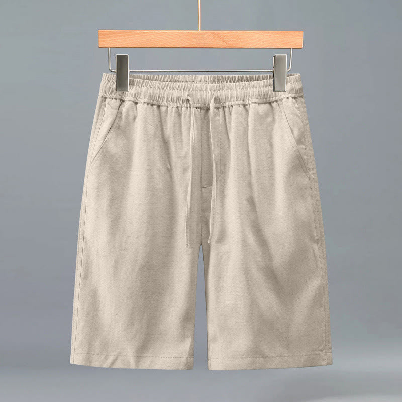 Nimara Ritual Summer Casual Minimalist Drawstring Solid Men's Shorts With Pocket
