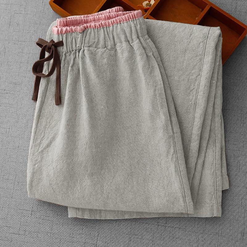Nimara Ritual Casual Daily Drawstring Simple Design Women's Pants With Pockets