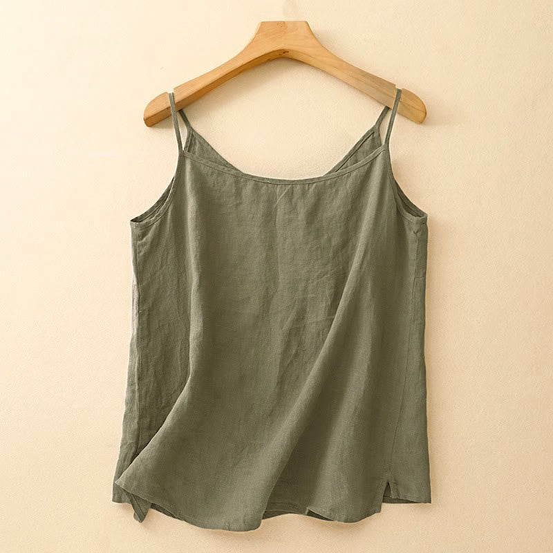 Nimara Ritual Ethnic Embroidery Asymmetrical Design Women's Sleeveless Vest