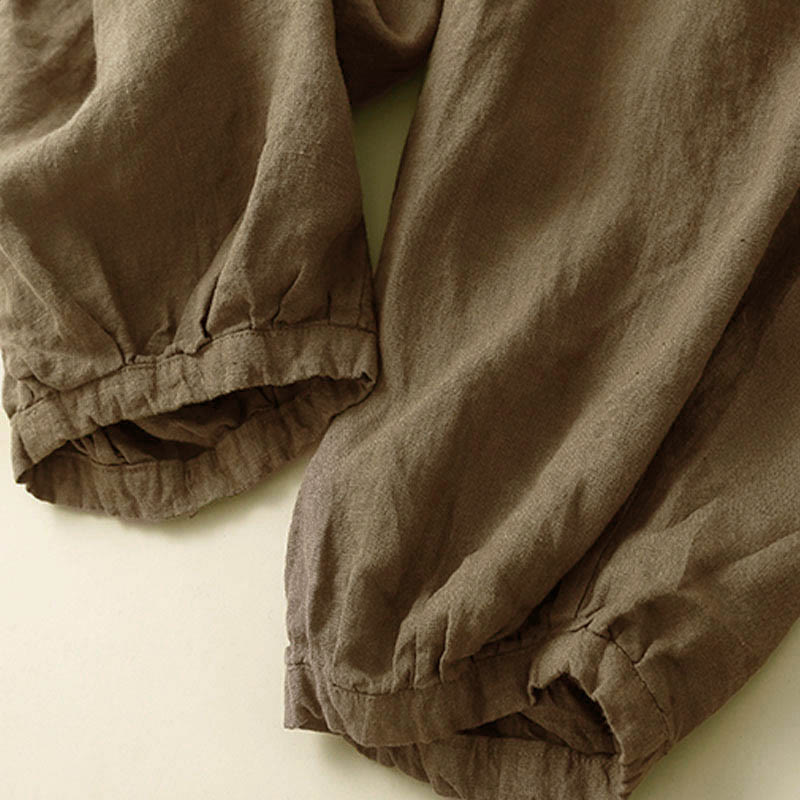 Nimara Ritual Commute Women's Plain Harem Capri Pants With Pockets