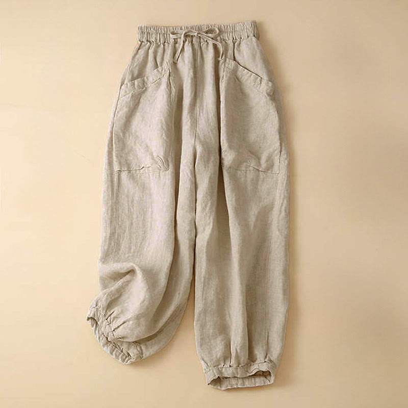 Nimara Ritual Commute Women's Plain Harem Capri Pants With Pockets