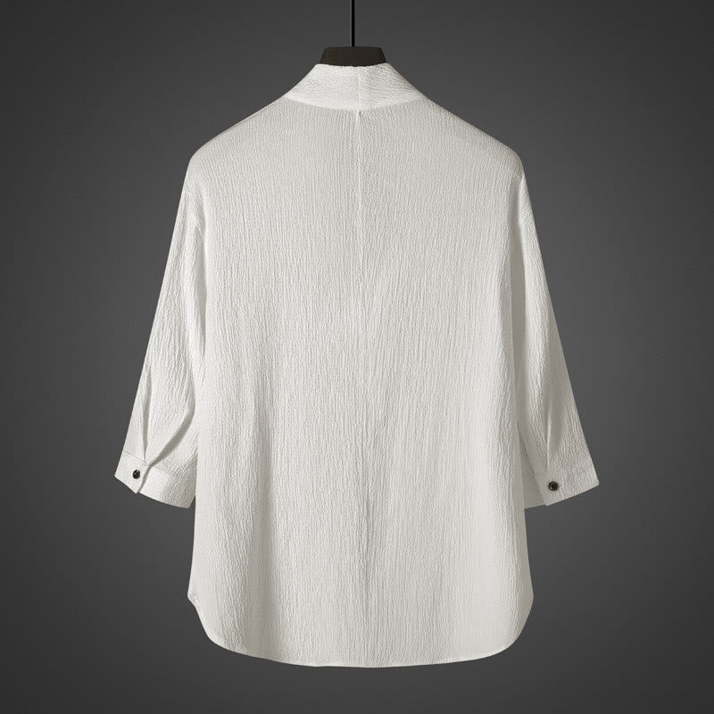 Nimara Ritual Casual V-Neck Three Quarter Sleeve Men's Shirt