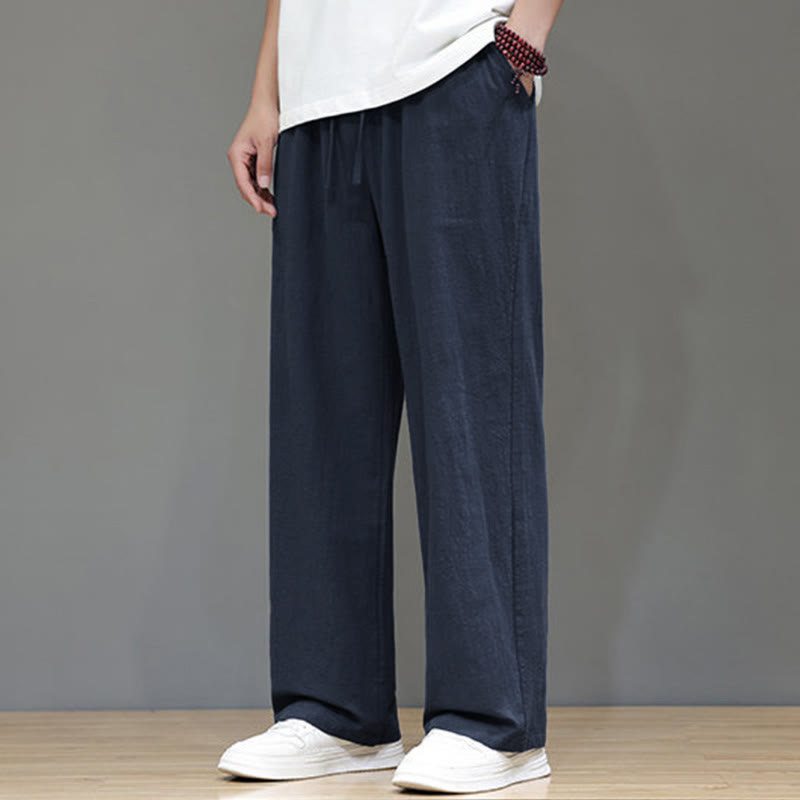 Nimara Ritual Summer Men's Straight Leg Pants With Pockets