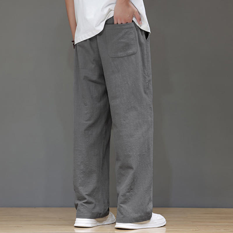 Nimara Ritual Summer Men's Straight Leg Pants With Pockets