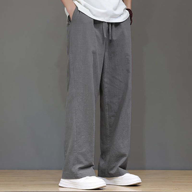 Nimara Ritual Summer Men's Straight Leg Pants With Pockets