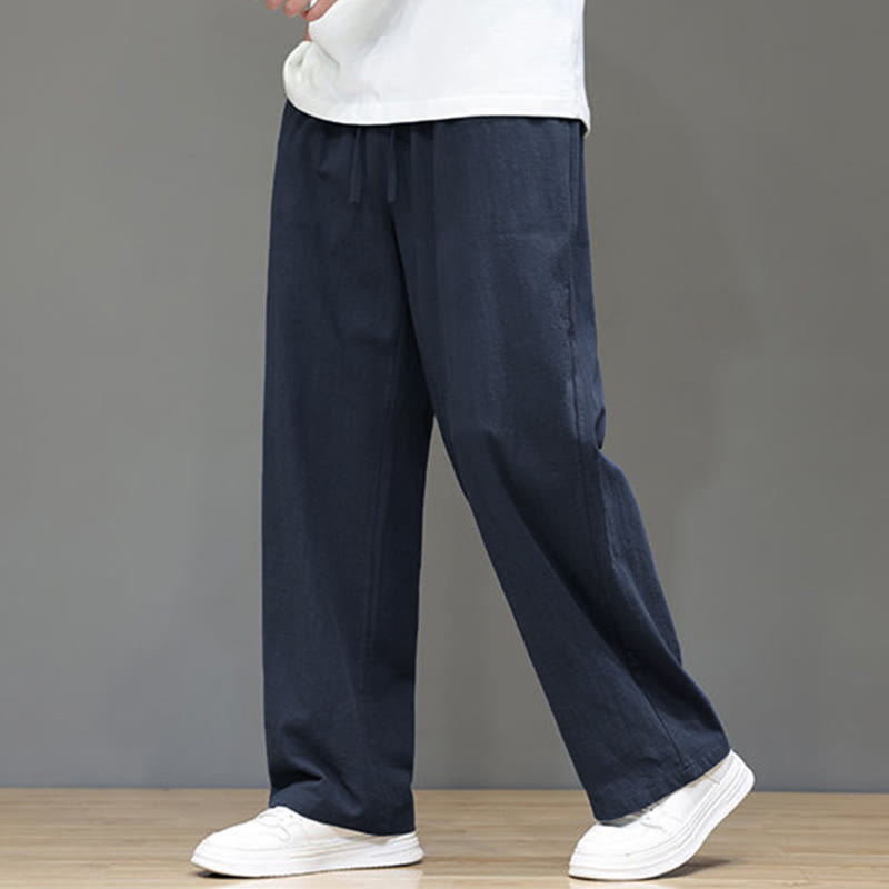 Nimara Ritual Summer Men's Straight Leg Pants With Pockets