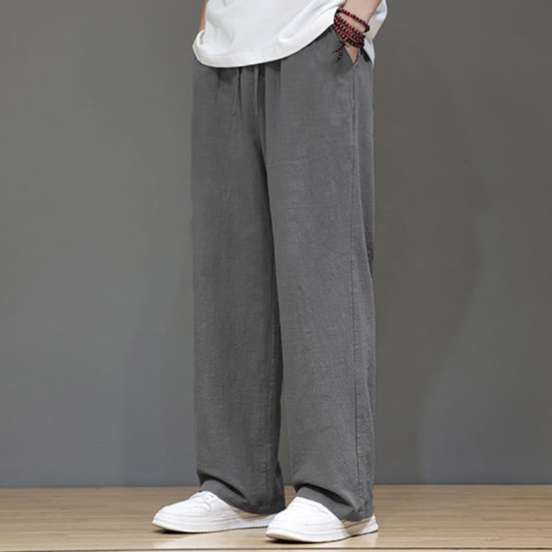 Nimara Ritual Summer Men's Straight Leg Pants With Pockets