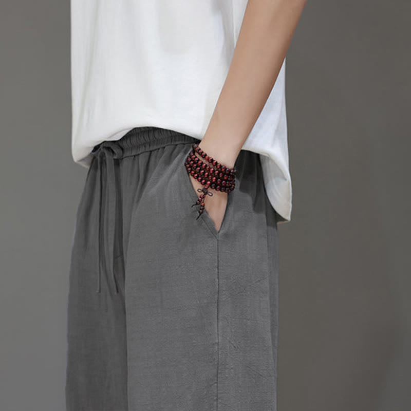 Nimara Ritual Summer Men's Straight Leg Pants With Pockets