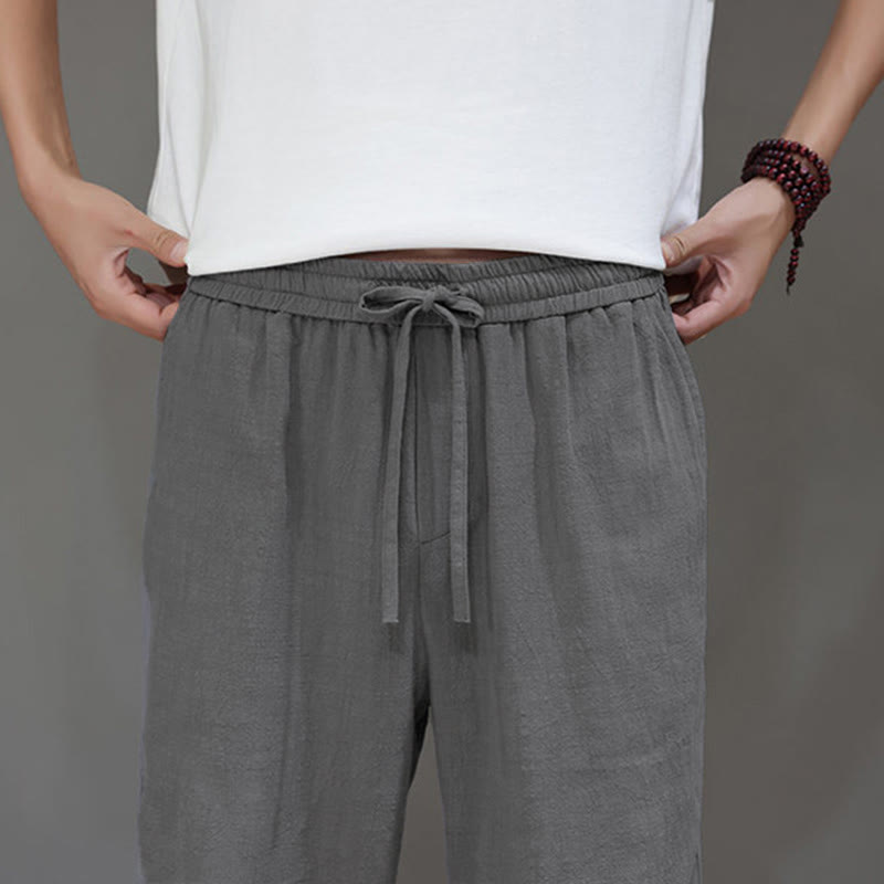 Nimara Ritual Summer Men's Straight Leg Pants With Pockets