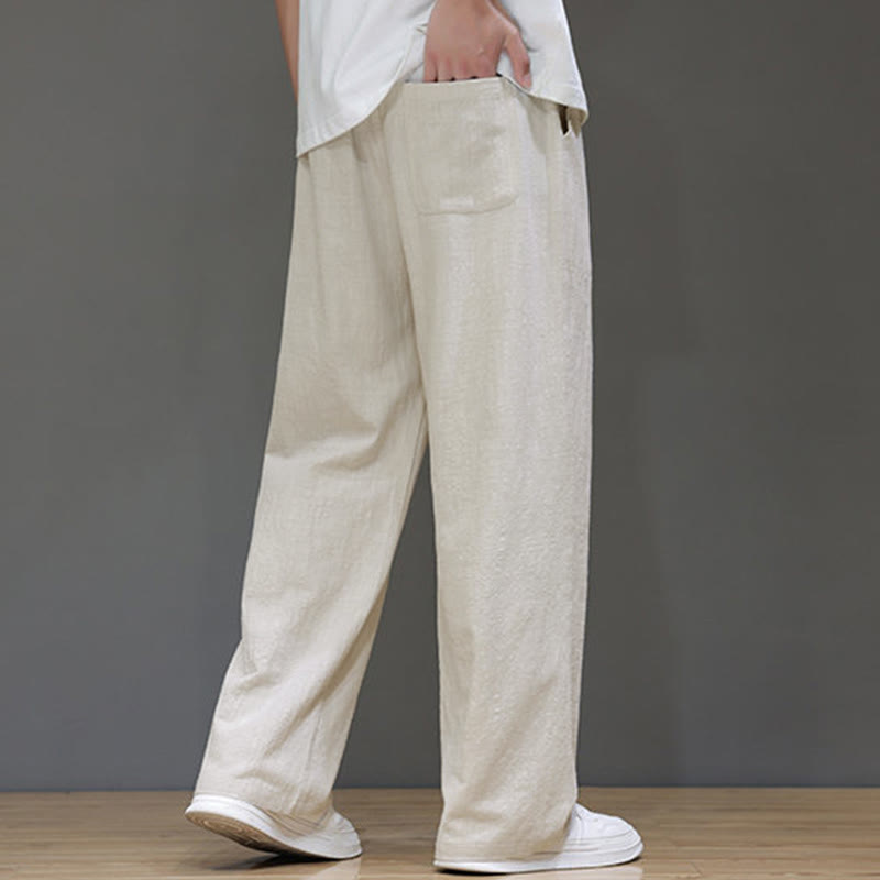 Nimara Ritual Summer Men's Straight Leg Pants With Pockets