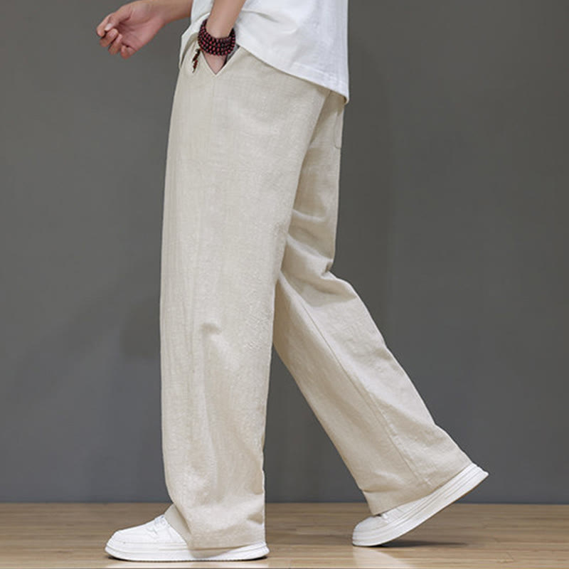 Nimara Ritual Summer Men's Straight Leg Pants With Pockets