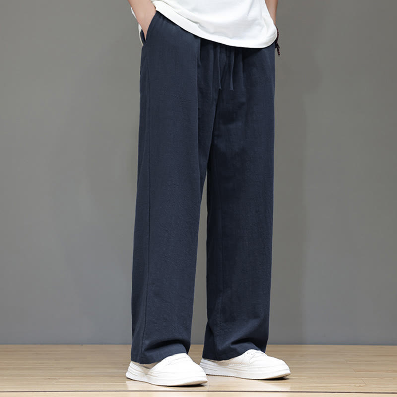 Nimara Ritual Summer Men's Straight Leg Pants With Pockets