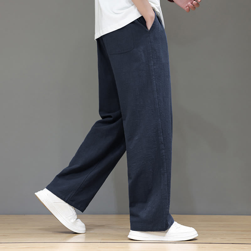 Nimara Ritual Summer Men's Straight Leg Pants With Pockets