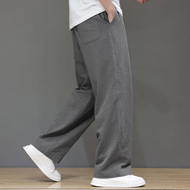 Nimara Ritual Summer Men's Straight Leg Pants With Pockets