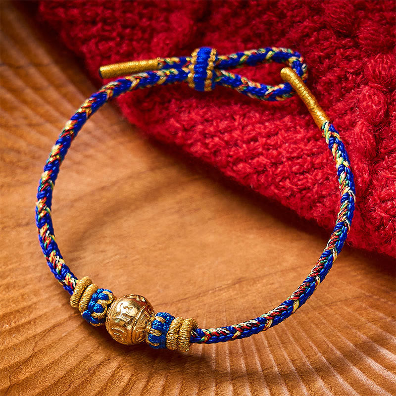 Nimara Ritual Hand-Woven String Om Mani Padme Hum Peace Bracelet