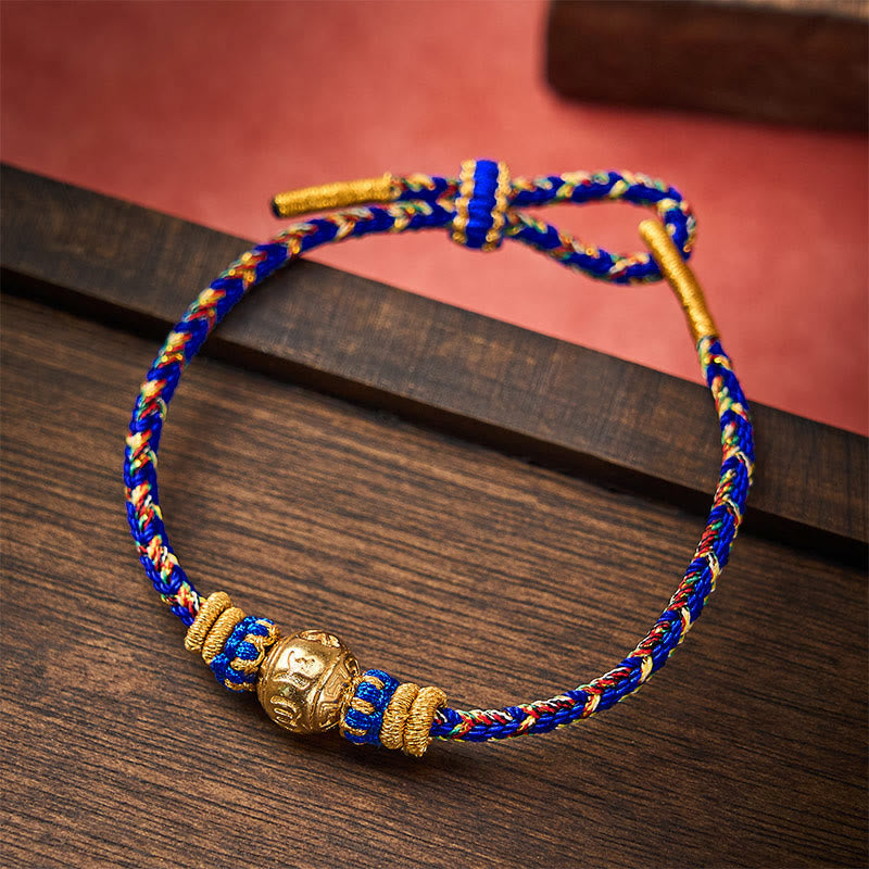 Nimara Ritual Hand-Woven String Om Mani Padme Hum Peace Bracelet
