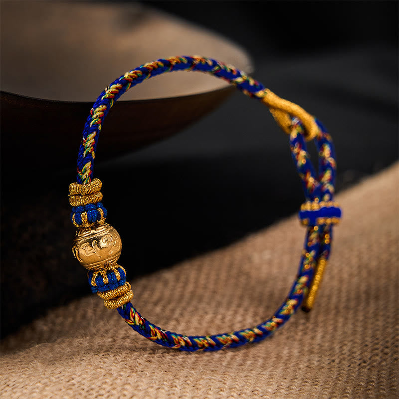 Nimara Ritual Hand-Woven String Om Mani Padme Hum Peace Bracelet