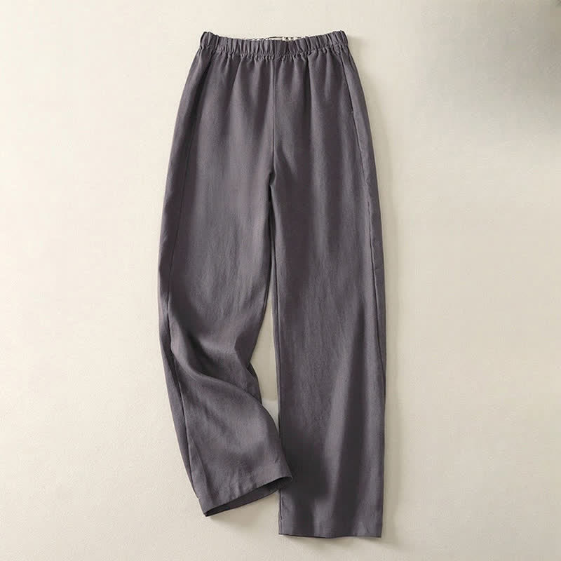 Nimara Ritual Daily Plain Simple Design Women's Pants With Pockets