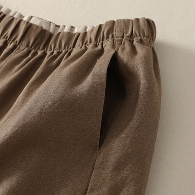 Nimara Ritual Daily Plain Simple Design Women's Pants With Pockets