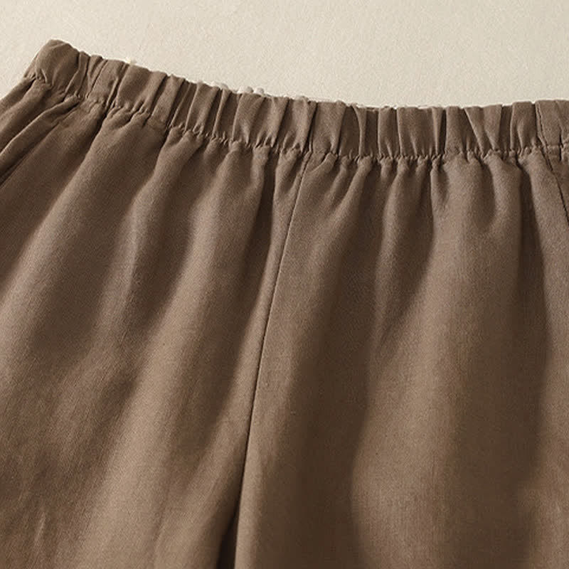 Nimara Ritual Daily Plain Simple Design Women's Pants With Pockets