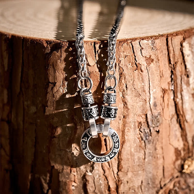 Grounding and Purity Copper Om Mani Padme Hum Chain Necklace