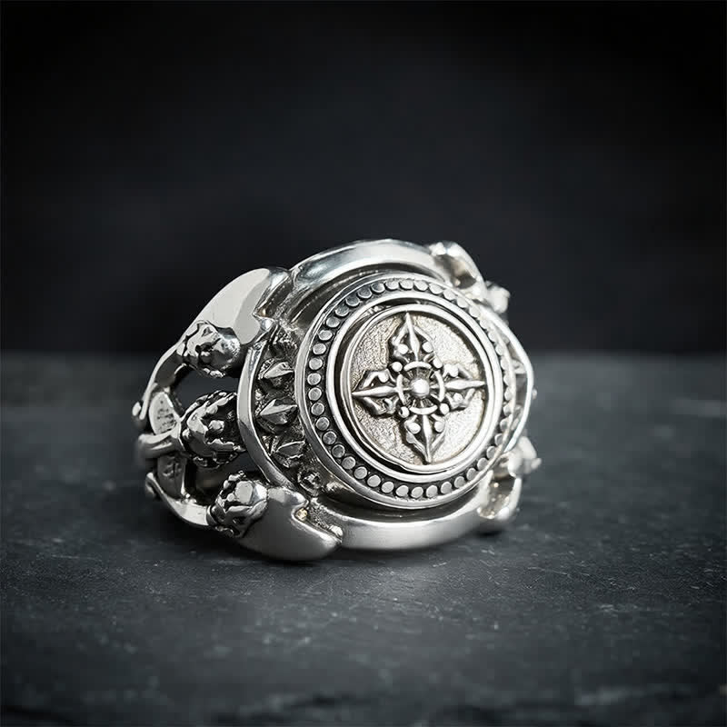Nimara Ritual Copper Vajra Open Strength Ring