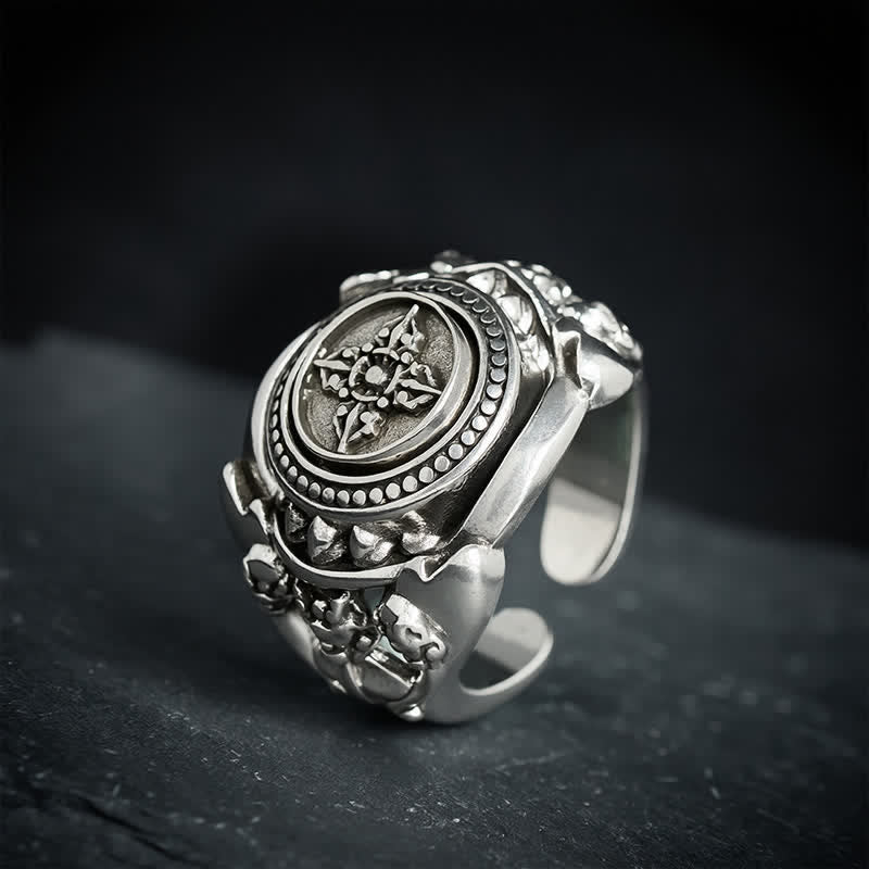 Nimara Ritual Copper Vajra Open Strength Ring