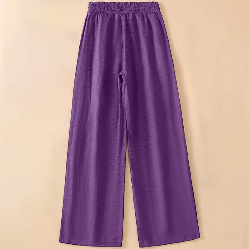 Nimara Ritual Summer Casual Minimalist Drawstring Solid Ankle Pants Women's Straight Leg Pants With Pocket