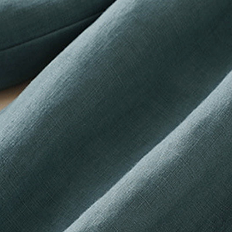 Nimara Ritual Casual Plain Color Side Pleats Rayon Women's Wide Leg Pants With Pockets
