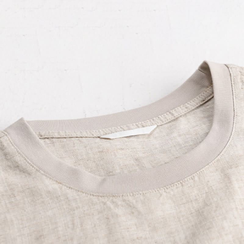 Nimara Ritual Summer Casual Minimalist Solid Men's Short Sleeve T-Shirts With Patch Pocket