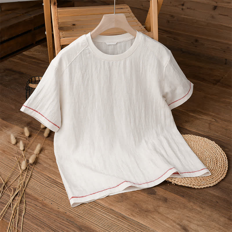 Nimara Ritual Summer Casual Vintage Washed Solid Men's Short Sleeve T-Shirts