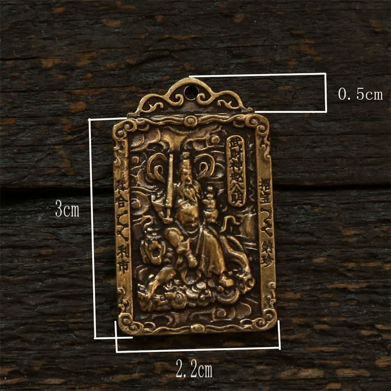 Nimara Ritual Copper Chinese Zodiac Five Emperor Coins Gourd Protection Keychains