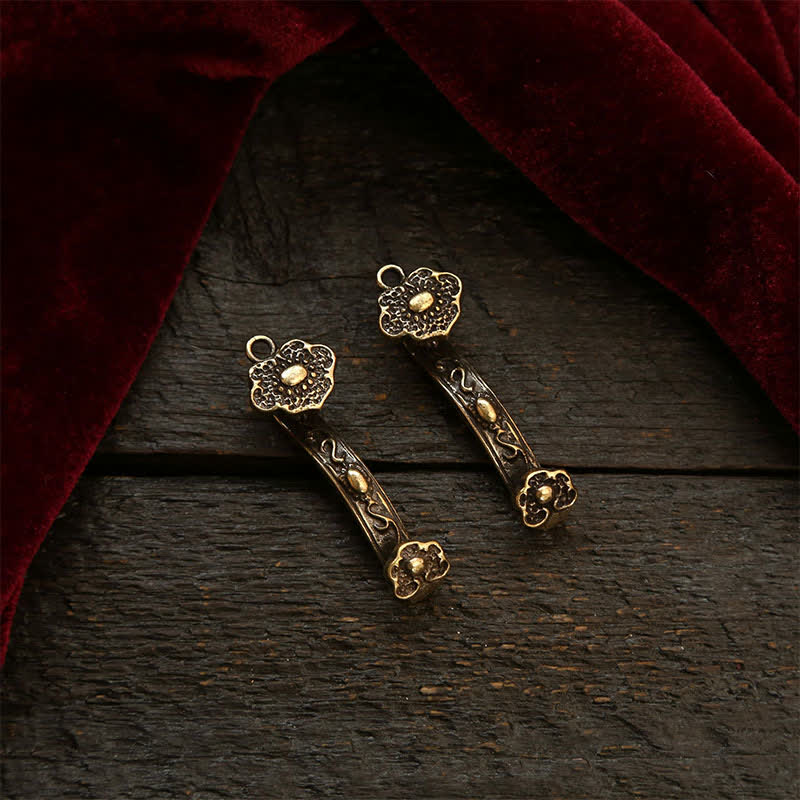 Nimara Ritual Copper Pi Xiu Chinese Coin Ruyi Lotus Wealth Keychains